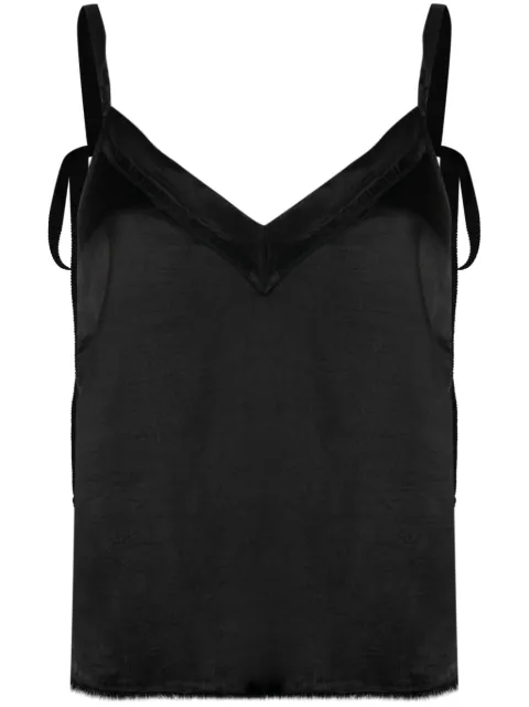 Raquel Allegra Mino satin top Black 8821