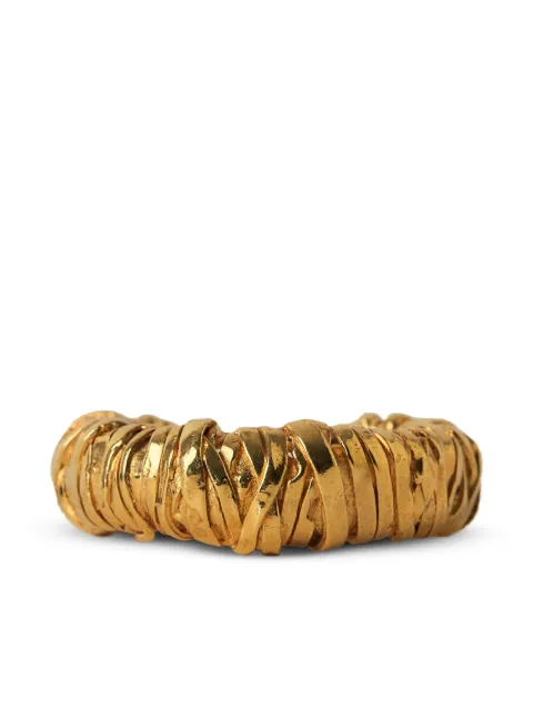 Paola Sighinolfi Wrap textured bracelet Gold PQN23B07