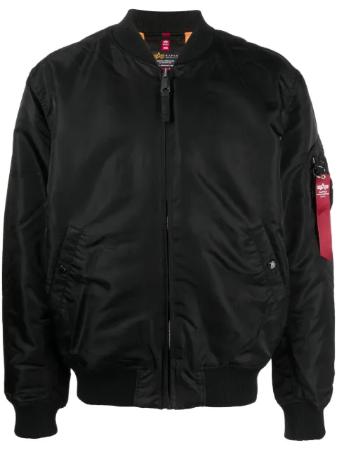 Alpha Industries embroidered-design bomber jacket Black 138103