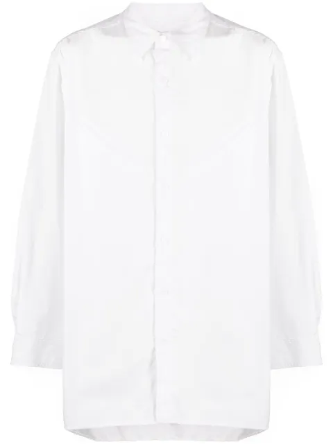 Yohji Yamamoto panelled cotton shirt White HJB03001