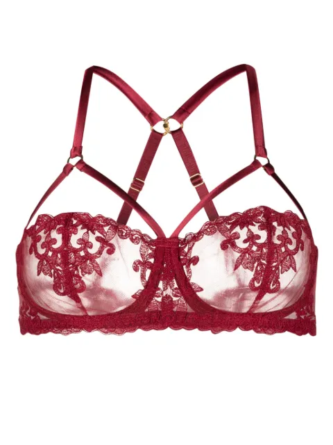 Fleur Of England Gisele balcony bra Red GISELESTRAPBALCONYBRA