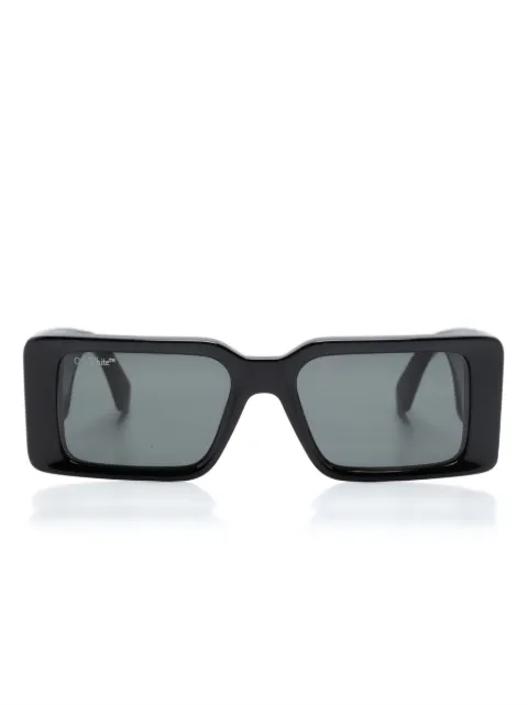 Off-White Eyewear logo-engraved rectangle-frame sunglasses Black OERI097F23PLA001