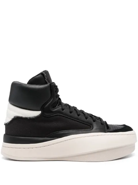Y-3 Centennial panelled leather sneakers Black IF7788