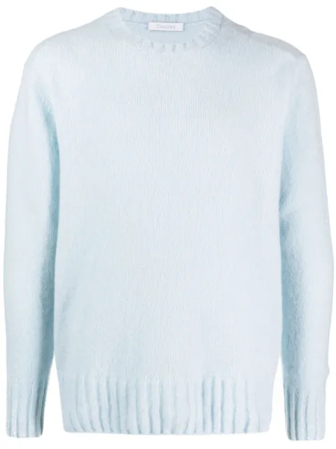 Cruciani crew-neck fine-knit jumper Blue UC3265910A85GC01