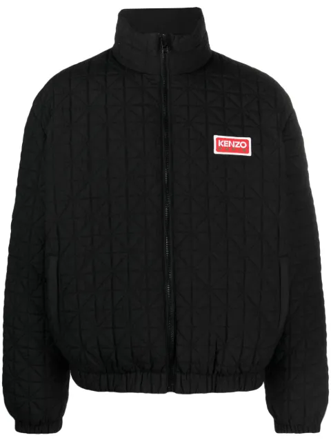 Kenzo Sashiko-stitch puffer jacket Black FD65OU1389NN