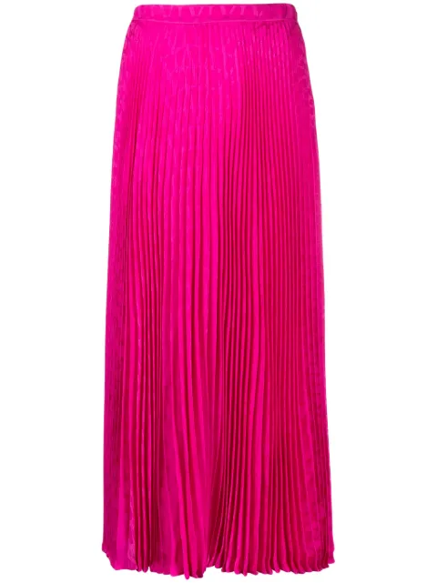 Valentino Garavani pleated midi skirt Pink BRAA907TK