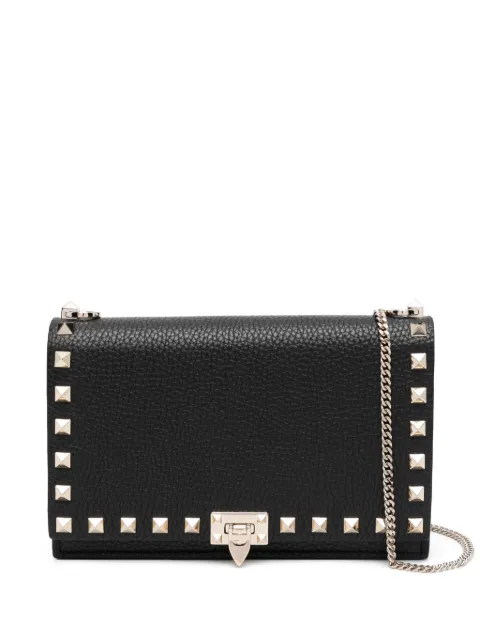 Valentino Garavani Rockstud leather crossbody bag Black WP0Y59VSH