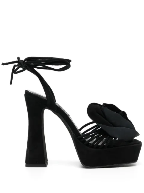 Senso Taya 135mm suede sandals Black TAYA