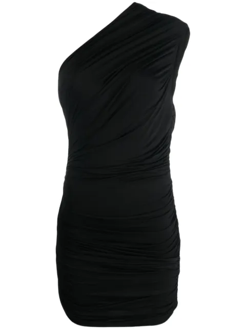 GAUGE81 Ira one-shoulder draped midi dress Black 423321