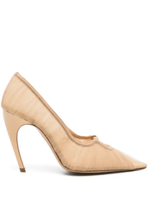 Nensi Dojaka pointed-toe sheer pumps Neutrals ND23FWSC41010A18002