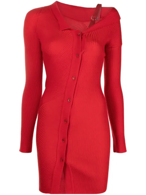 Jacquemus La Robe Maille Colin minidress Red 233KN3222323