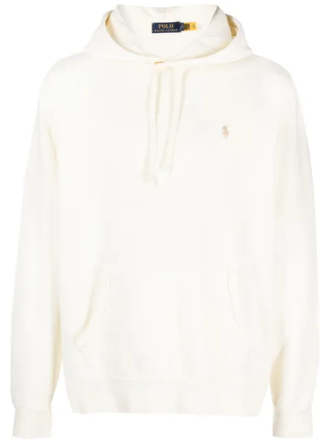 Polo Ralph Lauren Polo Pony-embroidered hoodie White 710916690003