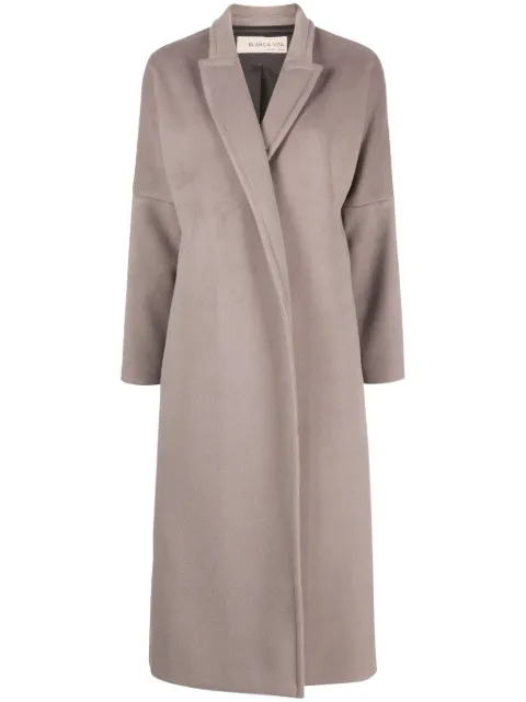 Blanca Vita Calomeria felted maxi coat Grey CALOMERIA3804