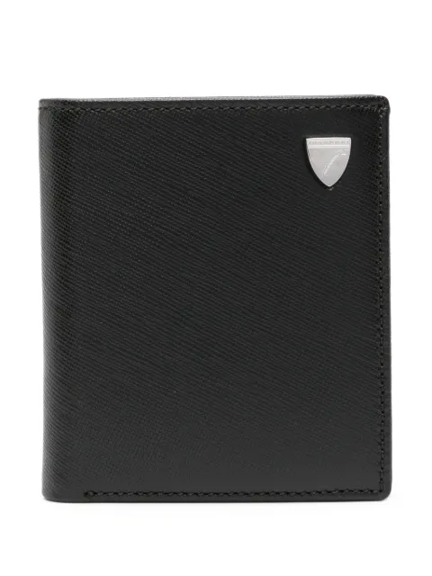 Aspinal Of London logo-plaque leather wallet Black 039283932210000