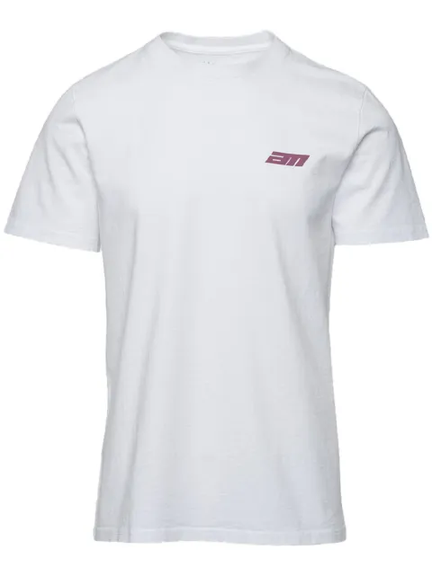 Aztech Mountain Horizon graphic-print cotton T-shirt White HORIZONTEE