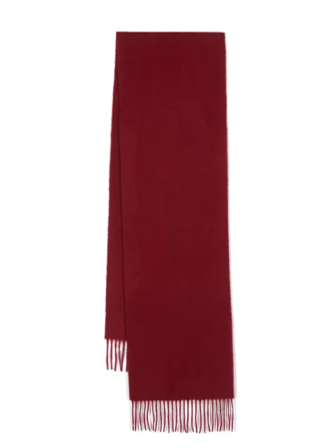 Aspinal Of London fringed cashmere scarf Red 051256532240000