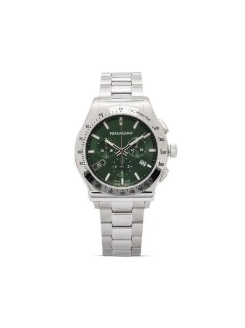 Ferragamo 1927 Chrono 42mm Green SFKZ00423