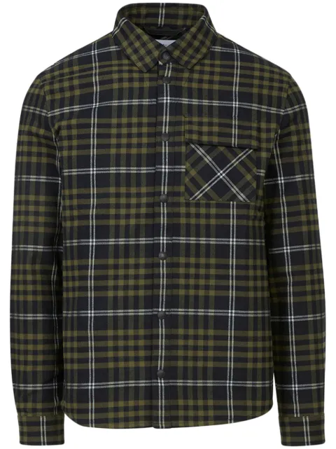 Aztech Mountain Loge Peak plaid cotton shirt Green AM400232