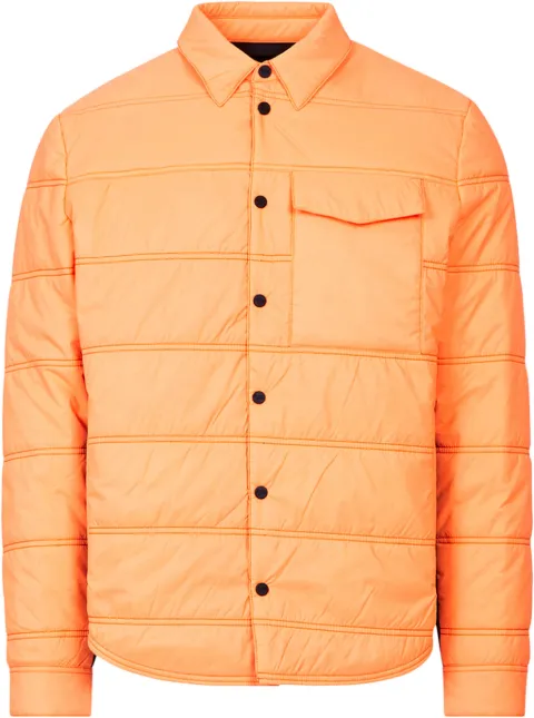 Aztech Mountain Loge Peak quilted shirt jacket Orange AM400214