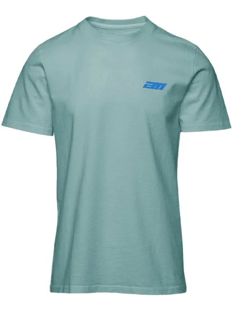 Aztech Mountain Planet Aspen logo-print T-shirt Blue PLANETASPENTEE