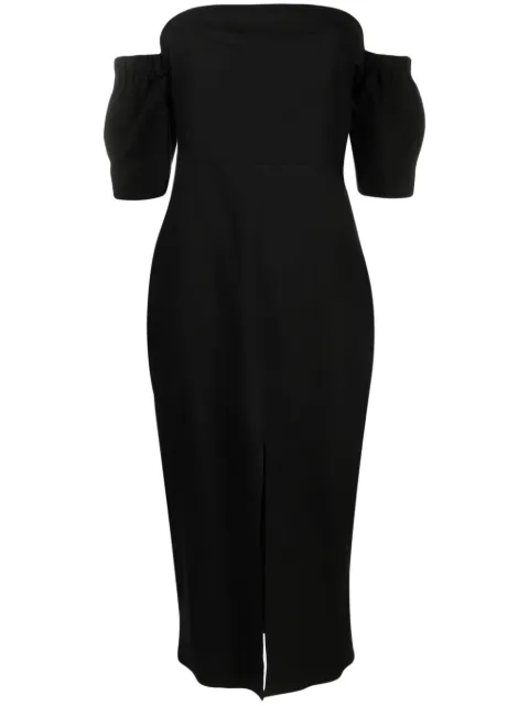 ISABEL MARANT Stony off-shoulder midi dress Black RO0223FAA3J39I