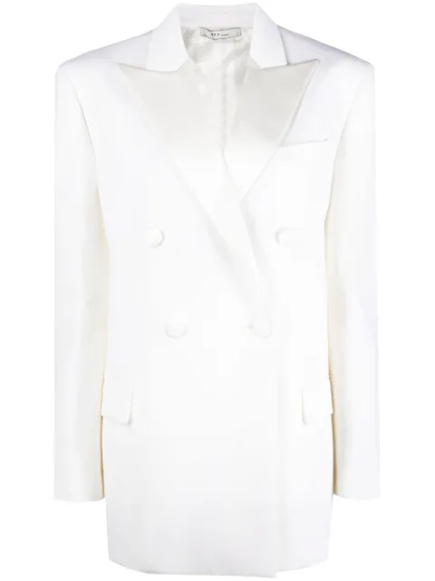 REV virgin wool double-breasted coat White F23VE0001W05