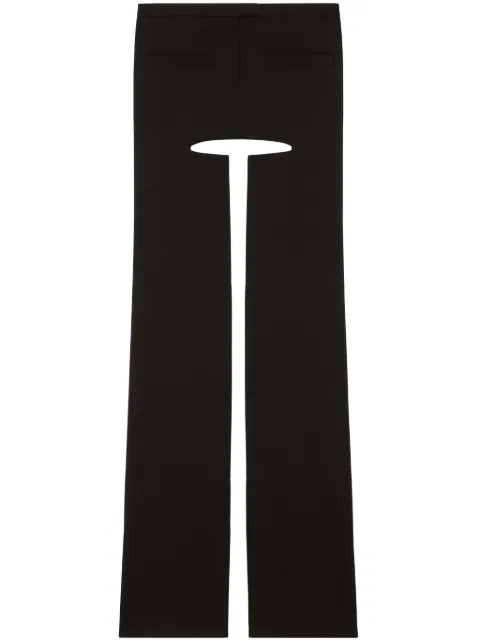 Courrèges Chaps flared tailored trousers Black 323CPA138WV0046