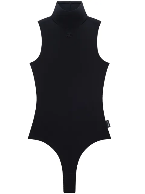 Courrèges techno jersey high-neck bodysuit Black 323JBD049JS0016
