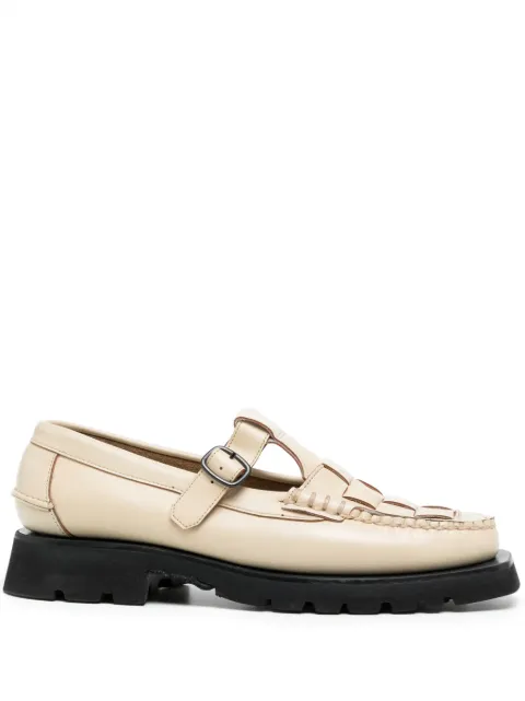 Hereu Soller Sport leather loafers Yellow WFSOSP