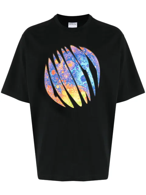 COUNTY OF MILAN County Lunar cotton T-shirt Black CMAA054F23JER0061040