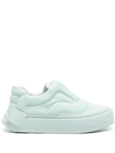 Pierre Hardy Skate Cubix quilted leather sneakers Green AAS01