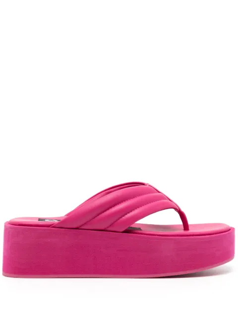 Senso Reese platform leather flip-flops Pink REESE