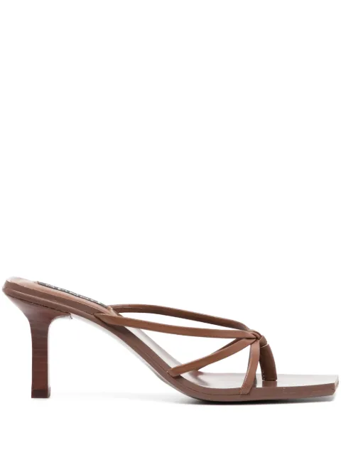 Senso Maria 70mm leather sandals Brown MARIA