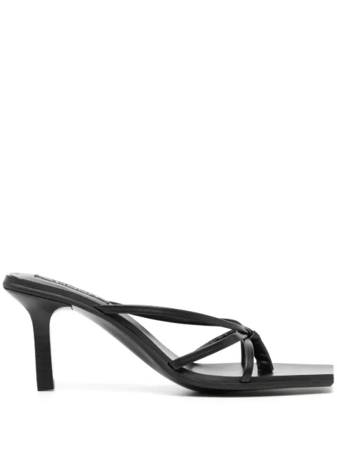 Senso Maria 70mm leather sandals Black MARIA