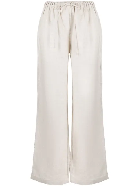 Reformation Olina straight-leg linen trousers Neutrals 1308705OAT