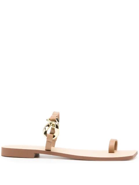 Senso Ganne buckle-detail leather sandals Brown GANNEI