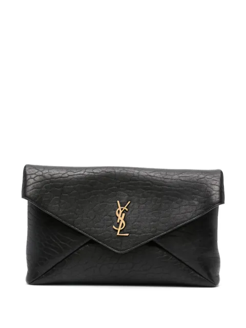 Saint Laurent Cassandre envelope pouch Black 769307AACYT