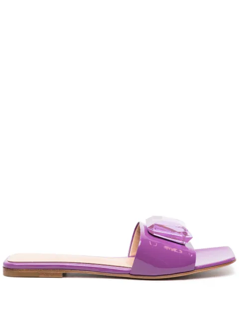Gianvito Rossi Jaipur crystal-embellished slides Purple G1634005CUOVER