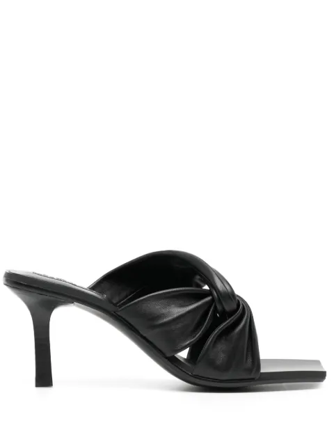 Senso Mila 80mm leather mules Black MILA