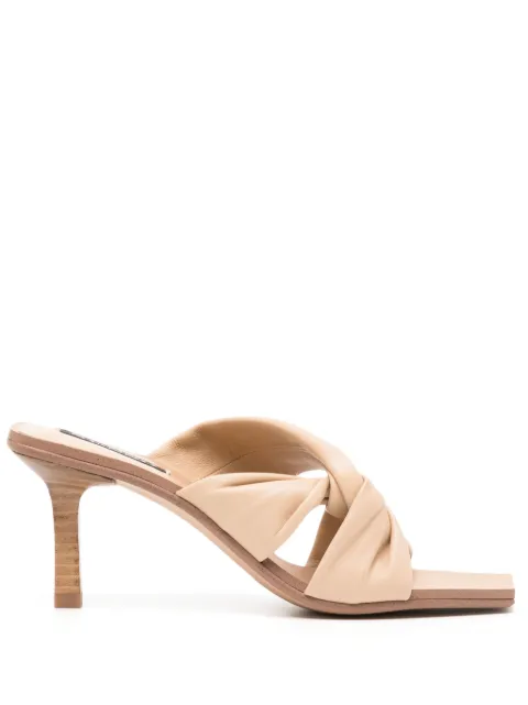 Senso Mila 80mm leather mules Neutrals MILA