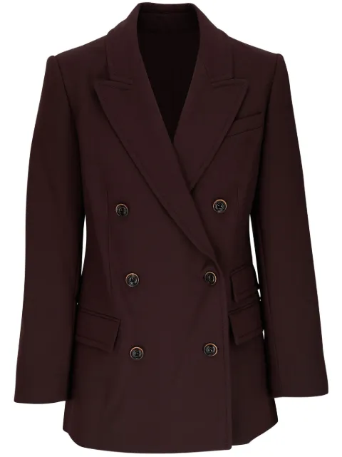 ZIMMERMANN notched-lapels double-breasted blazer Brown 4940JF231