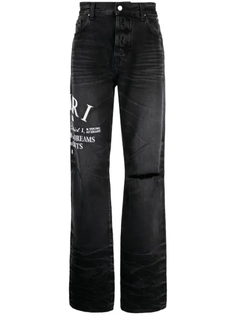 AMIRI Arts District straight-leg jeans Black PF23MDF023