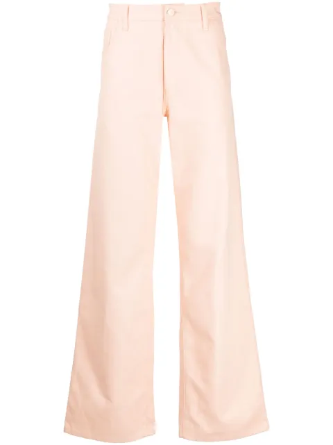 Raf Simons straight-leg cotton jeans Pink 231M31710080