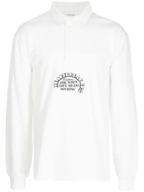 Palmes Heartbreakers Rugby organic cotton polo shirt White HEARTBREAKERS