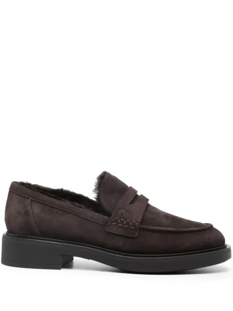 Gianvito Rossi Harris round-toe loafers Brown G2535820GOMSFU