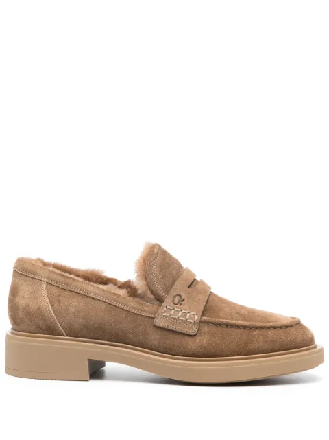 Gianvito Rossi Harris suede loafers Neutrals G2535820GOMSFU