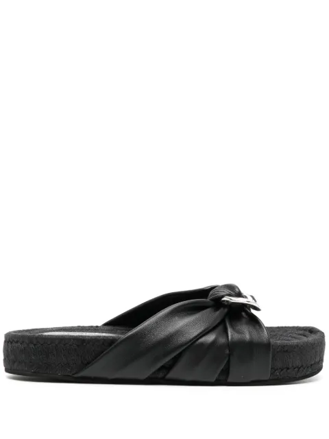 Senso Irina buckle-detail flat sandals Black IRINAII