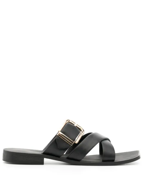 Senso Gwen buckle-detail leather sandals Black GWENI