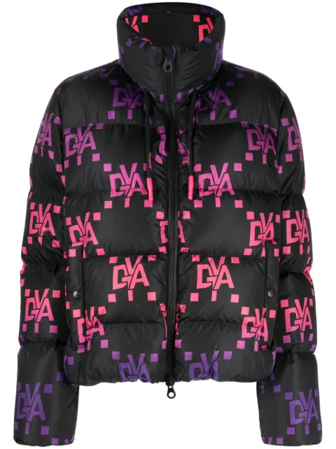 Duvetica monogram-pattern quilted jacket Black 212D5030279S0113060