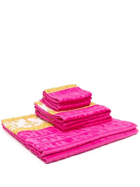 Versace I Love Baroque bath set (set of five) Pink ZSET5TO01ZCOSP052